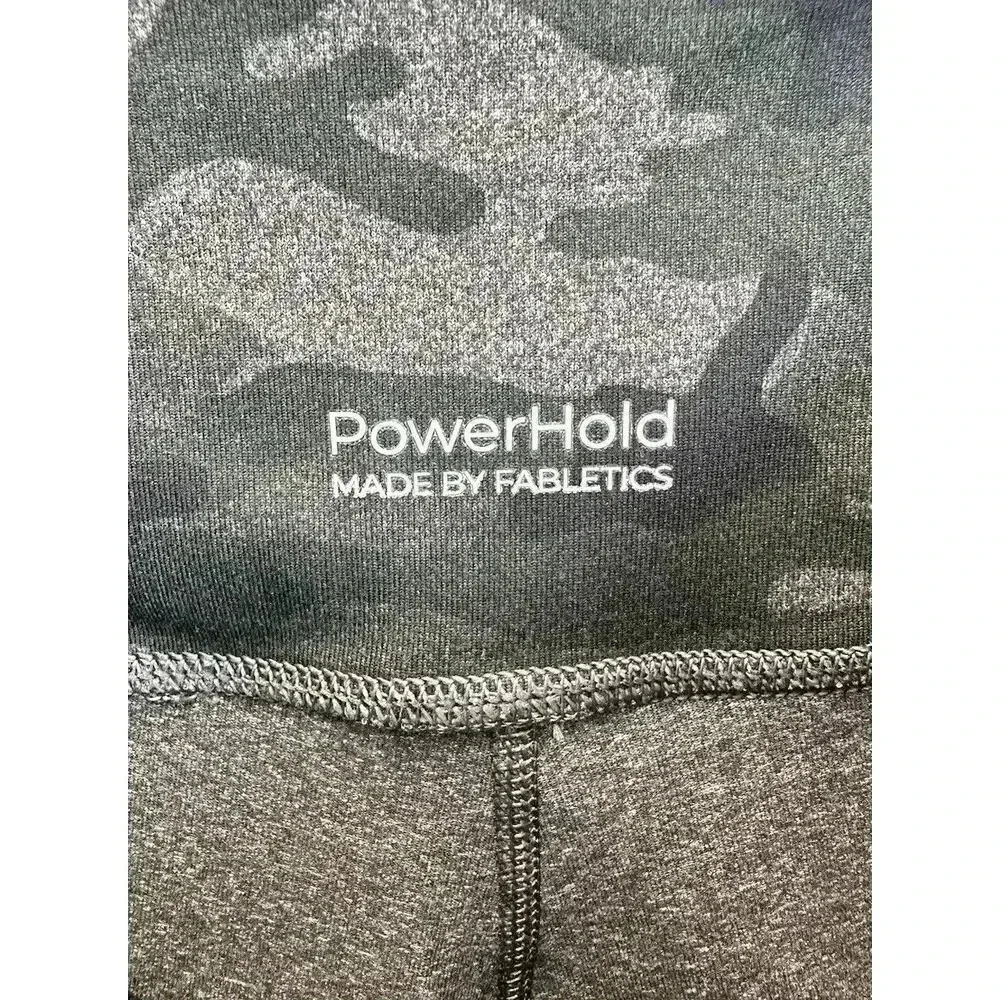Fabletics Women's Sz 7/8 Medium On the Go‎ High Waisted Charcoal Camo Legging
